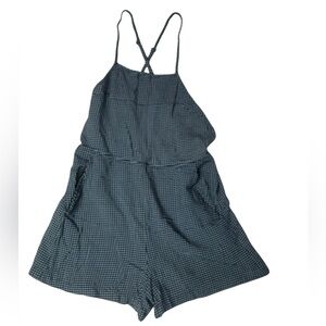 🖤 American Apparel‎ Gingham Romper XS 🖤 Made in USA